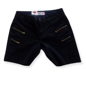 What about me black Bermuda Shorts with gold zipper accents Size 5/6